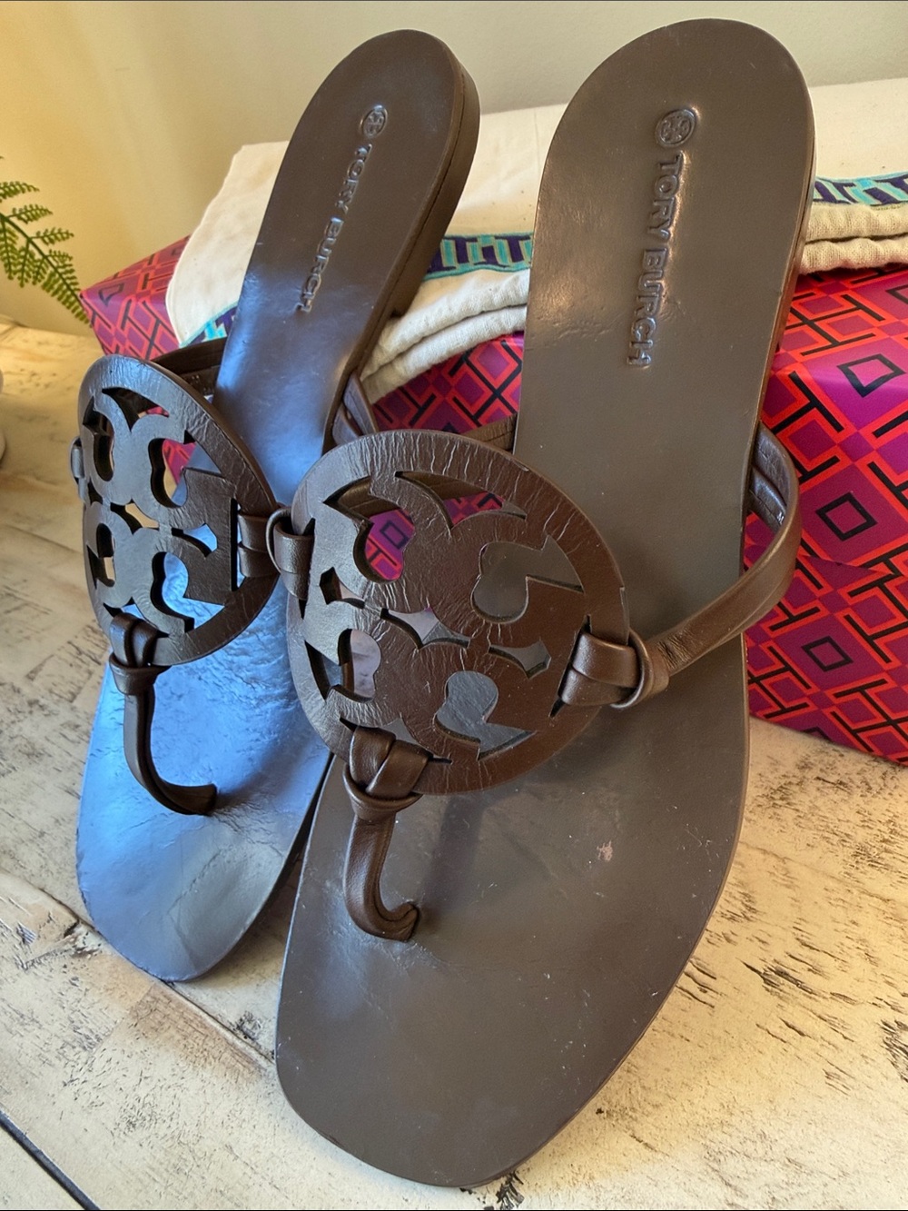 🤎 Tory Burch Miller Square Toe Sandals - Picture 3 of 14